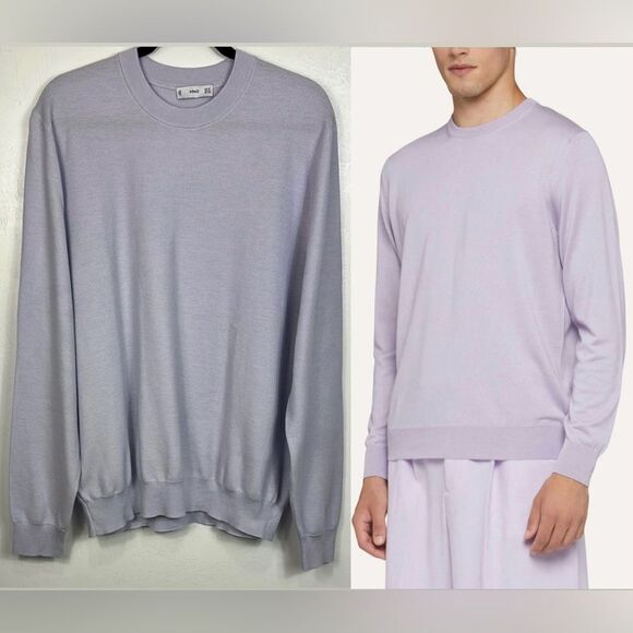 Mango MNG Lavender Purple Crewneck Pullover Sweater Size XXL - Picture 1 of 10